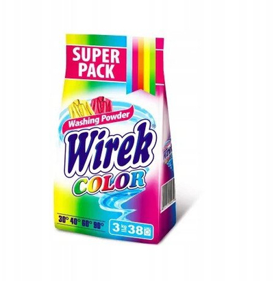 Detergjent pluhur Wirek Color Foil, për rroba me ngjyra, 3kg
