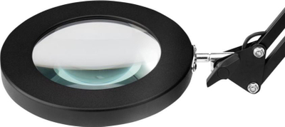 Llambë zmadhimi tavoline Activeshop GLOW 308, LED, xhami zmadhues, e zezë
