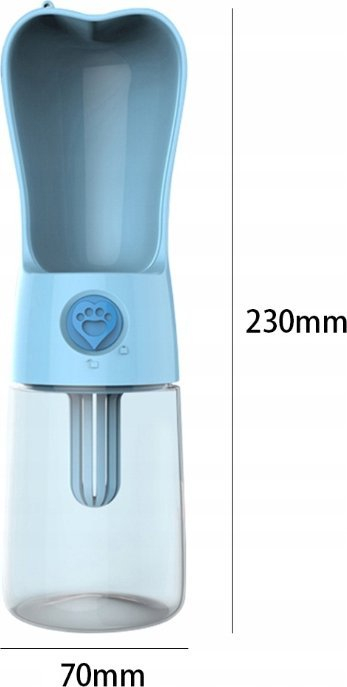 Shishe uji me tas për qen, 250 ml, filtër karboni aktiv, shumëngjyrëshe