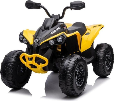 Motorr elektrik për fëmijë Lean Cars CAN-AM Renegade, 12V, me telekomandë, i verdhë