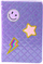 Fletore me vija Glitter Patches, format B6, 80 fletë, vjollcë me shkëlqim