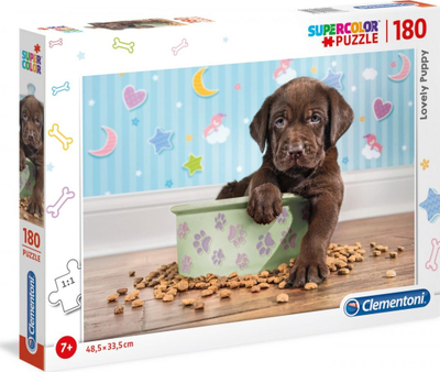 Puzzle Clementoni Lovely Puppy, 180 elemente