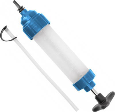 Pompe manuale për lëngje HOGERT HT8G937, 350 ml, shiringë plastike, blu e bardhë