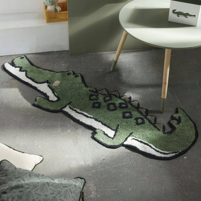 Tapet për fëmijë Today Crocodile Magic Jungle, pambuk, 46 x 130 cm, shumëngjyrësh