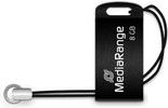USB flash MediaRange MR920, 8GB, USB 2.0, e zezë