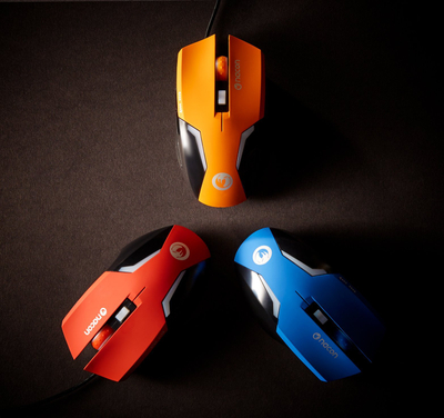 Mouse Nacon GM-105, 2400 DPI, 6 butona, blu