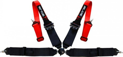 Rripa sigurimi sport Slide Quick 4p, 2"+3", të kuq