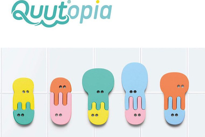 Puzzle për banjo Quut Quutopia Jellyfish, shkumë EVA, forma kandil deti, shumëngjyrësh