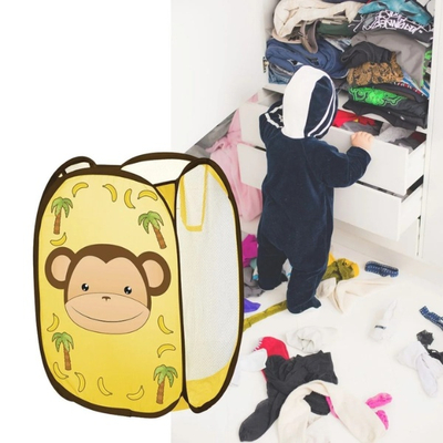 Shportë lodrash U-grow Monkey, palosëse, e verdhë