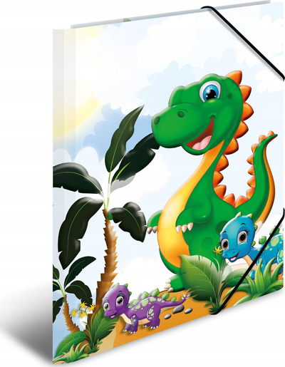 Dosje elastike HERMA Dinos, A4, karton i qëndrueshëm, shumëngjyrëshe