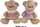 Arush pelushi Sunday Bikes Teddy Bear me rroba, 42cm, miks ngjyrash