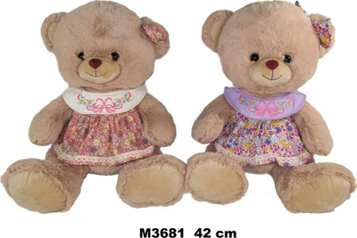 Arush pelushi Sunday Bikes Teddy Bear me rroba, 42cm, miks ngjyrash