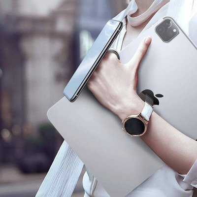 Mbajtëse magnetike për telefon Tech-Protect Ring Stand, unazë 360°, mermer rozë