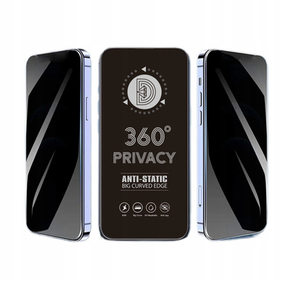 Xham mbrojtës OEM Privacy 360 për Samsung Galaxy S24 Ultra, xham i fortë 9H, filtër privatësie, transparent