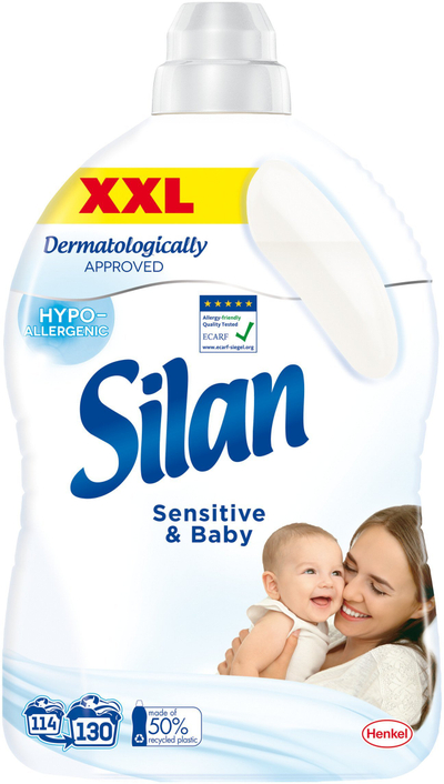 Збогувач на алишта Silan Classic Sensitive, 2.9L, 130 перења