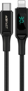 Kabllo Acefast USB C në Lightning, 1.2 m, 30W, e zezë