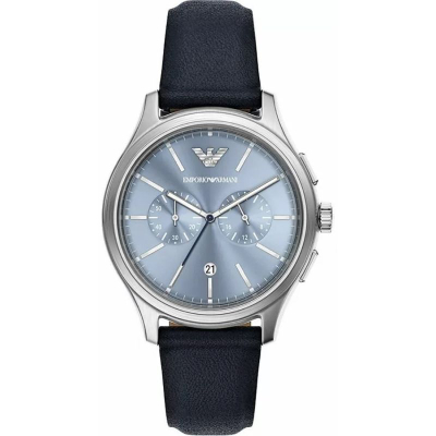 Рачен часовник Emporio Armani Dario AR11747, хронограф, 42mm, сина боја