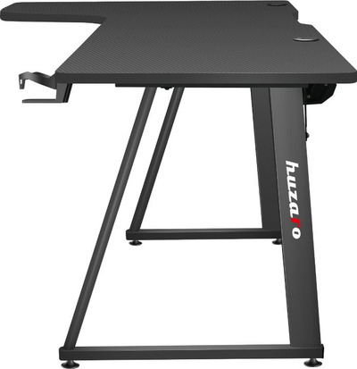Tryezë gaming Huzaro Hero 7.7, këndore L, 160x60 cm, e zezë