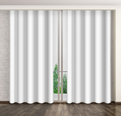 Perde dekorative MyBestHome 02, shirit pala 5 cm, 160x250 cm, e bardhë