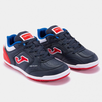 Фудбалски копачки Joma Top Flex 2243 IN Jr, за во затворен простор, за деца, темно сина