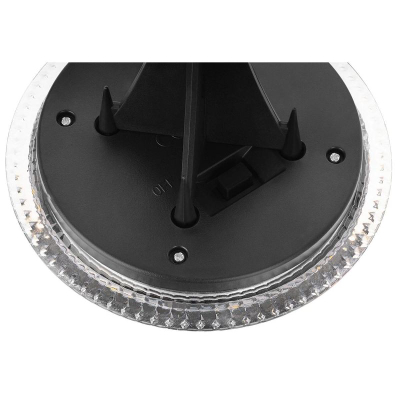 Llambë dielli për kopsht Disc, set me 2 copë, IP44, 11.2 cm, e zezë