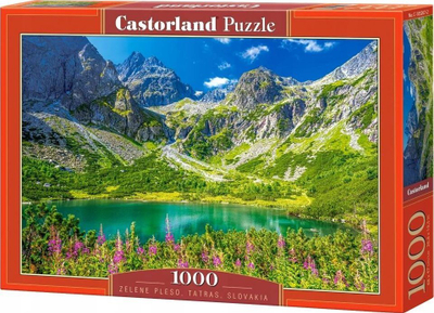 Puzzle CASTORLAND Zelene Pleso Tatras Slovakia, 1000 copa, peizazh malor, shumëngjyrësh