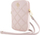 Çantë telefoni Guess 4G Phone Bag With Zipper, lëkurë sintetike, rrip i rregullueshëm, rozë