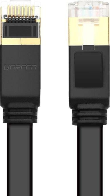 Kabllo rrjeti Ugreen Ethernet RJ45 Cat 7 STP, 10 m, e zezë