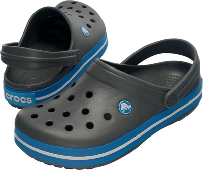 Papuçe për femra Crocs Crocband, 39-40, të zeza / kaltërta