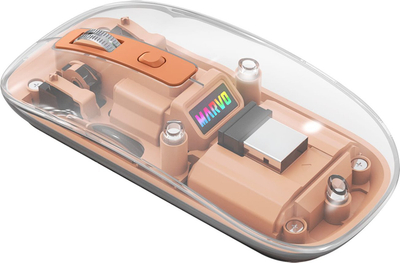 Mouse wireless Marvo PRISM B10, optik 1600 DPI, portokalli