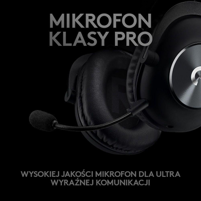 Kufje Logitech G Pro X (981-000818), të zeza