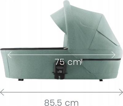 Shportë karroce Britax Römer Smile 5Z, për bebe deri 9 kg, me kapuç UPF 50+, Atlantic Green