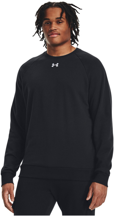 Bluzë Under Armour Fleece Crew M 1379755, pambuk, e zezë