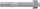Ankër metalik zgjerues Fischer FBN II 12/50, M12, 14.6 cm, 20 copë