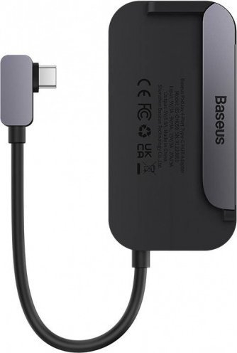 Stacion dokimi USB C Baseus WKWJ000113, 6 në 1, 4K HDMI, PD 100W, gri