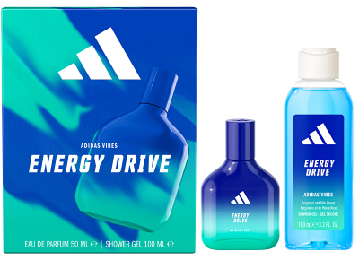Set për meshkuj Adidas, Eau de Parfum 50 ml + xhel dushi 100 ml