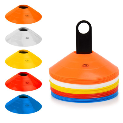 Kono stërvitje SMJ Sport TT50-19MULTI, set 50 copë, me qëndrim, shumëngjyrëshe
