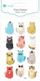 Stickerë shkumë “Cats”, 12 copë, dekorativë, shumëngjyrësh