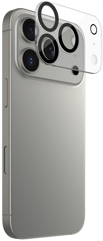 Mbrojtës kamere JCPal iClara, për iPhone 17 Pro Max, transparent
