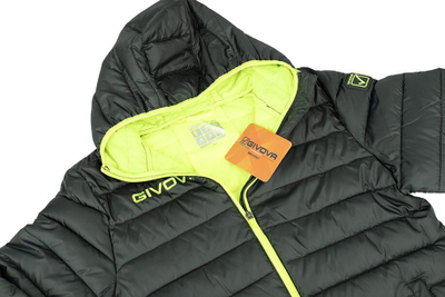 Xhaketë Givova Olanda W G013 2319 me kapuç, gri me lime fluo