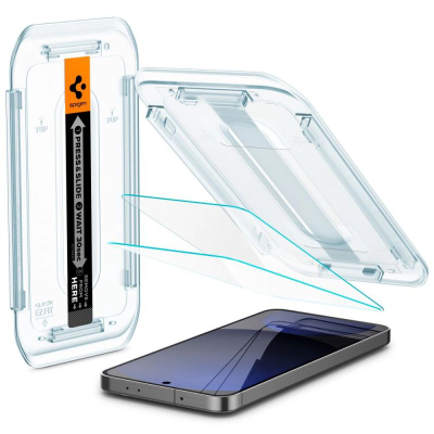 Xham mbrojtës Spigen Glass tR EZ Fit, 2 copë, për Samsung Galaxy S24 FE, transparent