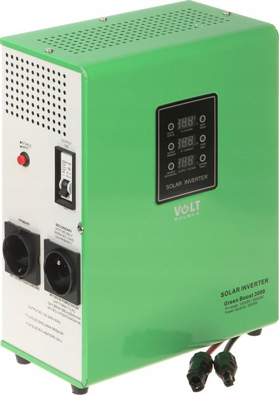 Inverter fotovoltaik VOLT Polska MPPT-3000 GreenBoost, 3000W, off grid, i gjelbër