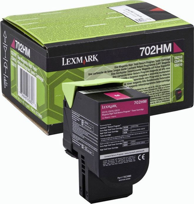 Toner Lexmark 702HM, rendiment i lartë, magenta