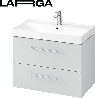Kabinet lavamani Cersanit Larga, 80cm, i varur, gri