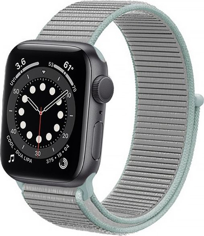 Rrip ore Crong Sports Band Nylon për Apple Watch 38/40mm, pastel gri