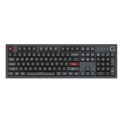 Tastierë mekanike Montech MKey Darkness, Gateron Red, RGB, e zezë