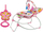 Karrige lëkundëse Lean Sport Rocker Seat 2 in 1 Pink Little Flower, me vibrim e tinguj, rozë