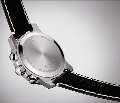 Orë dore për meshkuj Tissot Supersport Chrono T125.617.16.051.00, e zezë