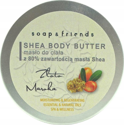 Gjalp trupi Soap&amp;Friends Shea Body Butter, 80% shea, 200ml, pa aromë