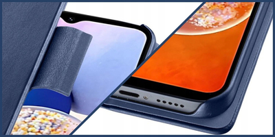 Kuti telefoni Cellularline Book Case, Samsung Galaxy A35 5G, me xhepa për karta, blu